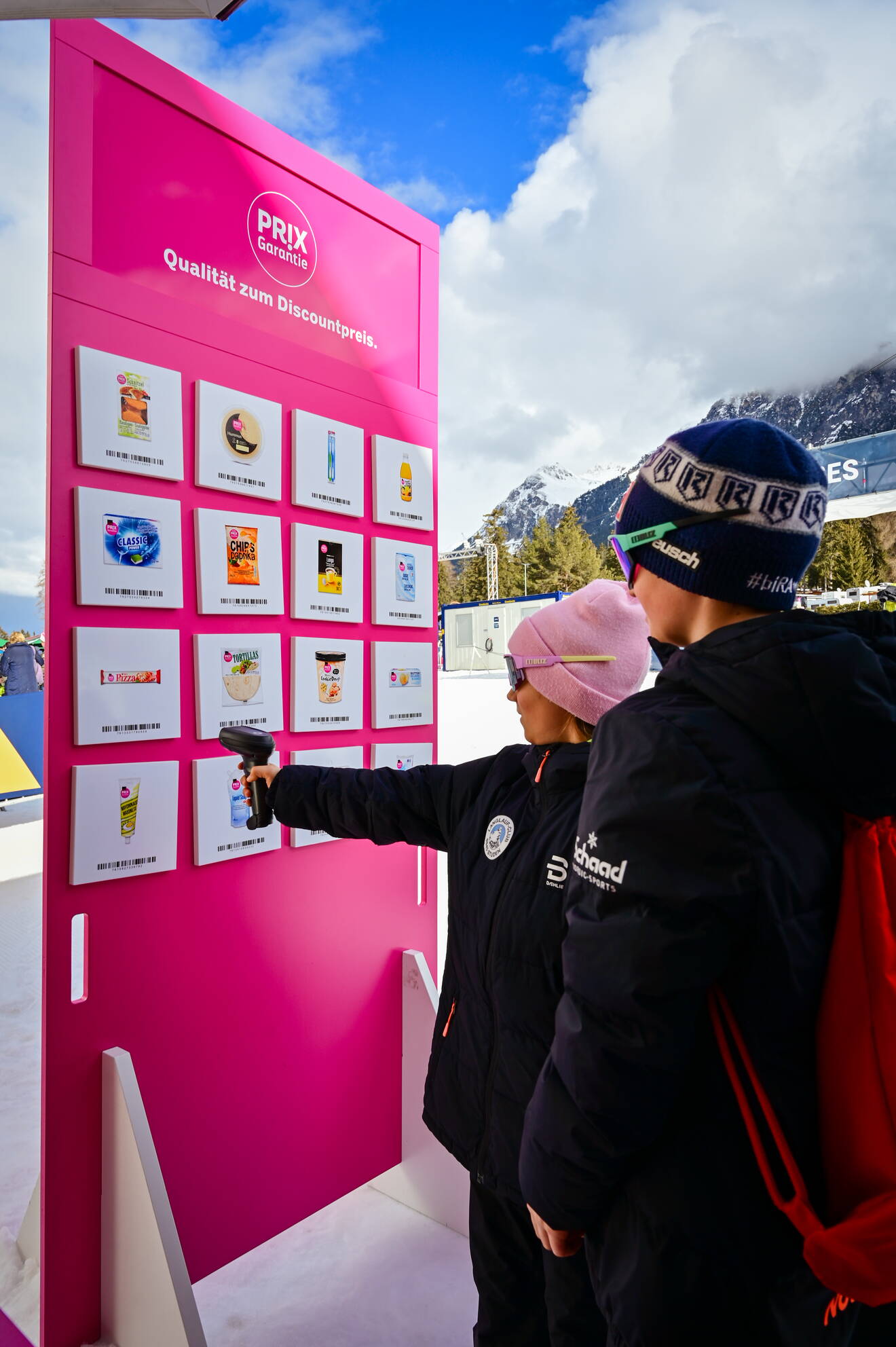 Coop Roadshow Biathlon-WM Lenzerheide Daktiv produziert Aktivierungen mit wirksamen Branding.