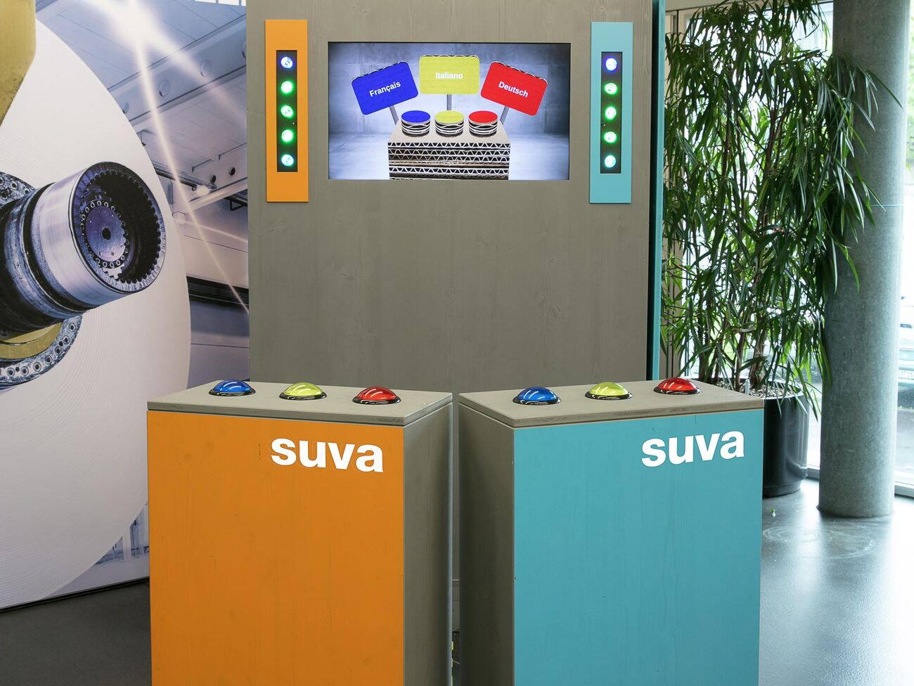 Suva Erlebnisparcour Gamifiacation, die schützt! Die Botschaften der Suva sollen vor allem Lernende sensibilisieren.